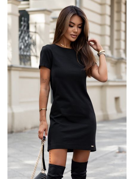 Klasyczna czarna sukienka Cristy - 3